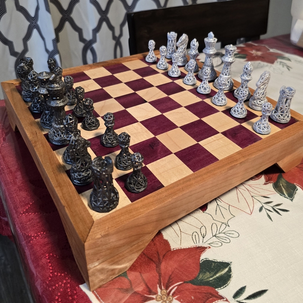 Wood Crafted Chess Board